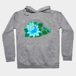 Light Blue Waterlily Hoodie